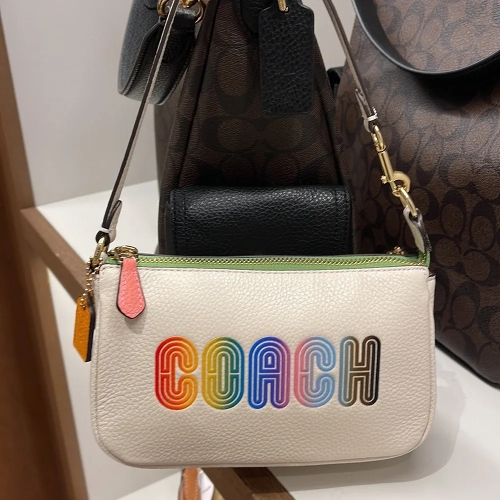 Coach Nolita 19 With Rainbow Coach
Gold/Chalk Multi - Picture 14 of 16
